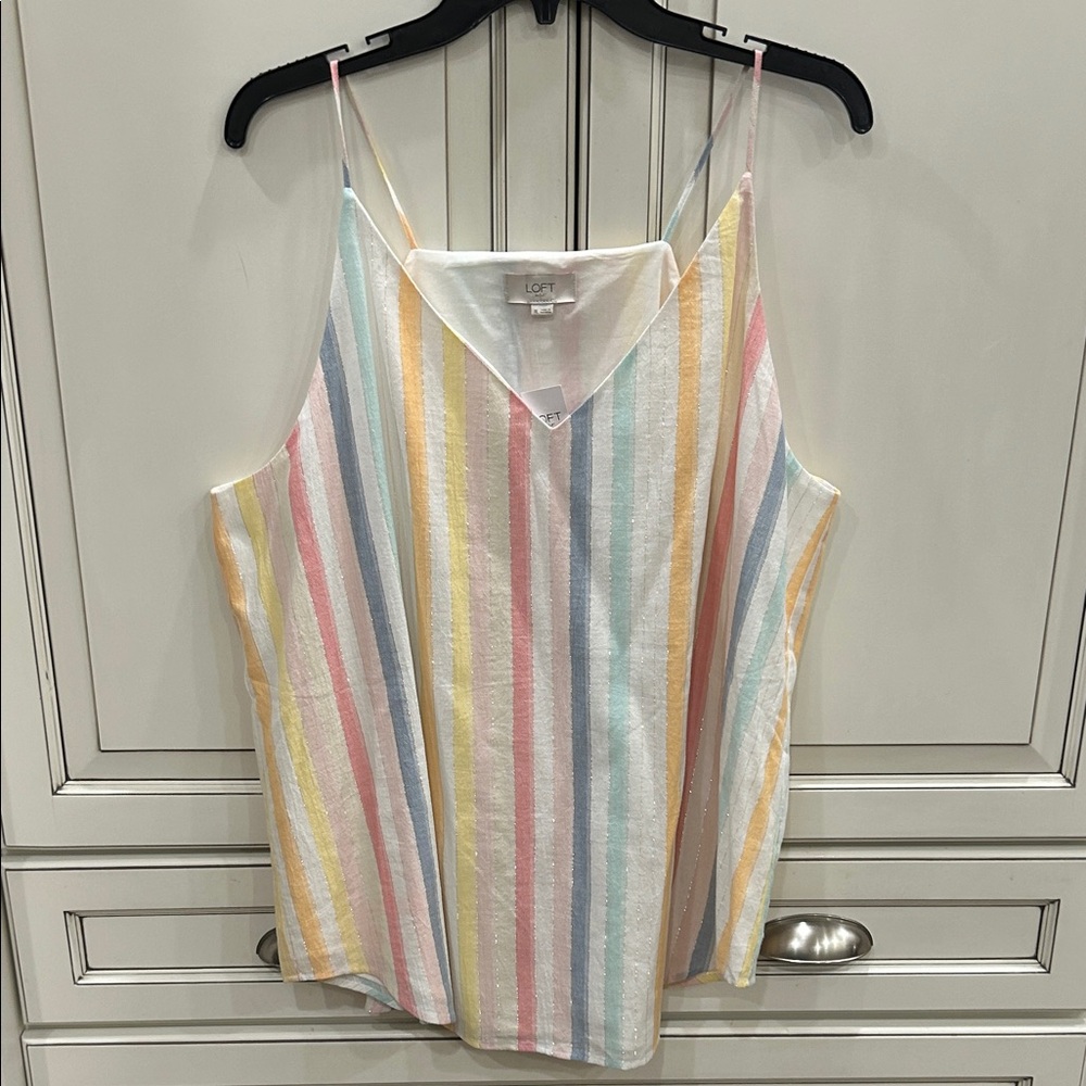 NWT Loft Outlet lined dressy tank top size XL